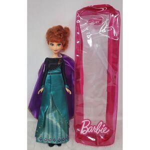Disney Frozen 2 Queen Anna Fashion Doll, Dress, Shoes, Red Hair 2018 With Barbie